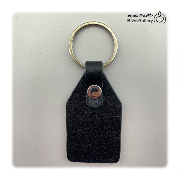 Handmade natural leather key chain model 11 River Gallery
